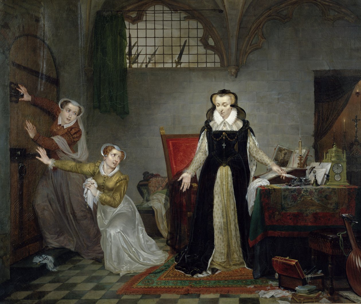Mary Stuart (1542-87) at the Moment of Leaving for her Execution, 8th February 1587 by Philipe Jacques van Bree