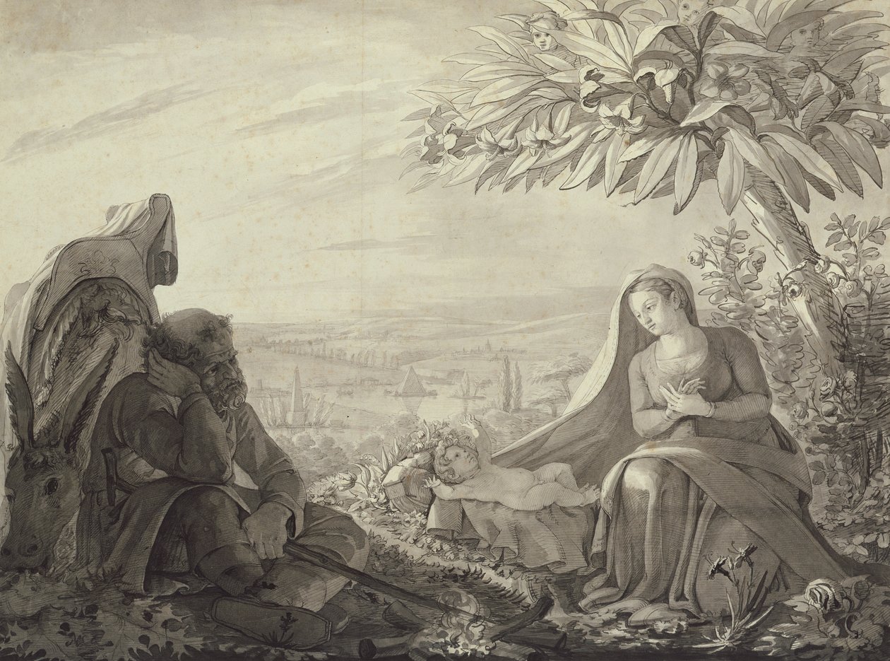 Rest on the Flight into Egypt, 1805 by Philipp Otto Runge