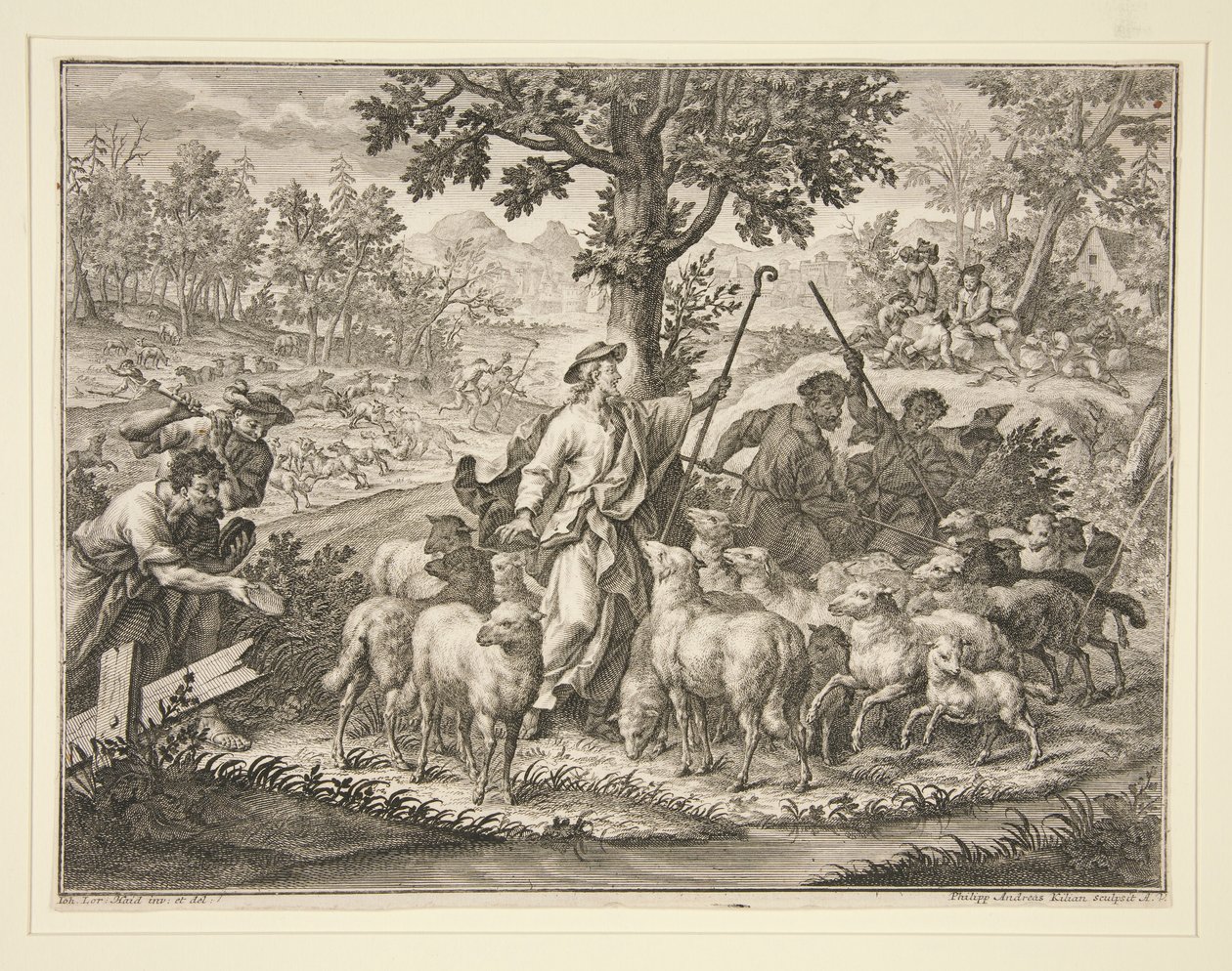 Christ as Shepherd by Philipp Andreas Kilian