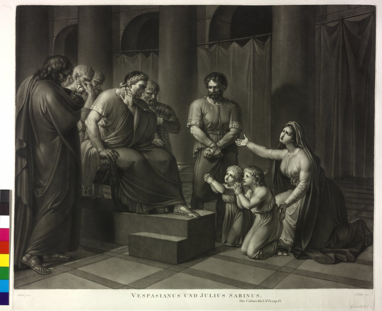 Vespasian and Julius Sabinus by Philipp Friedrich Hetsch