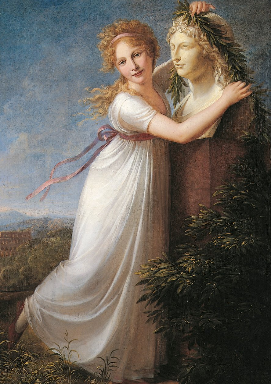 Ida Garlanding Her Mother