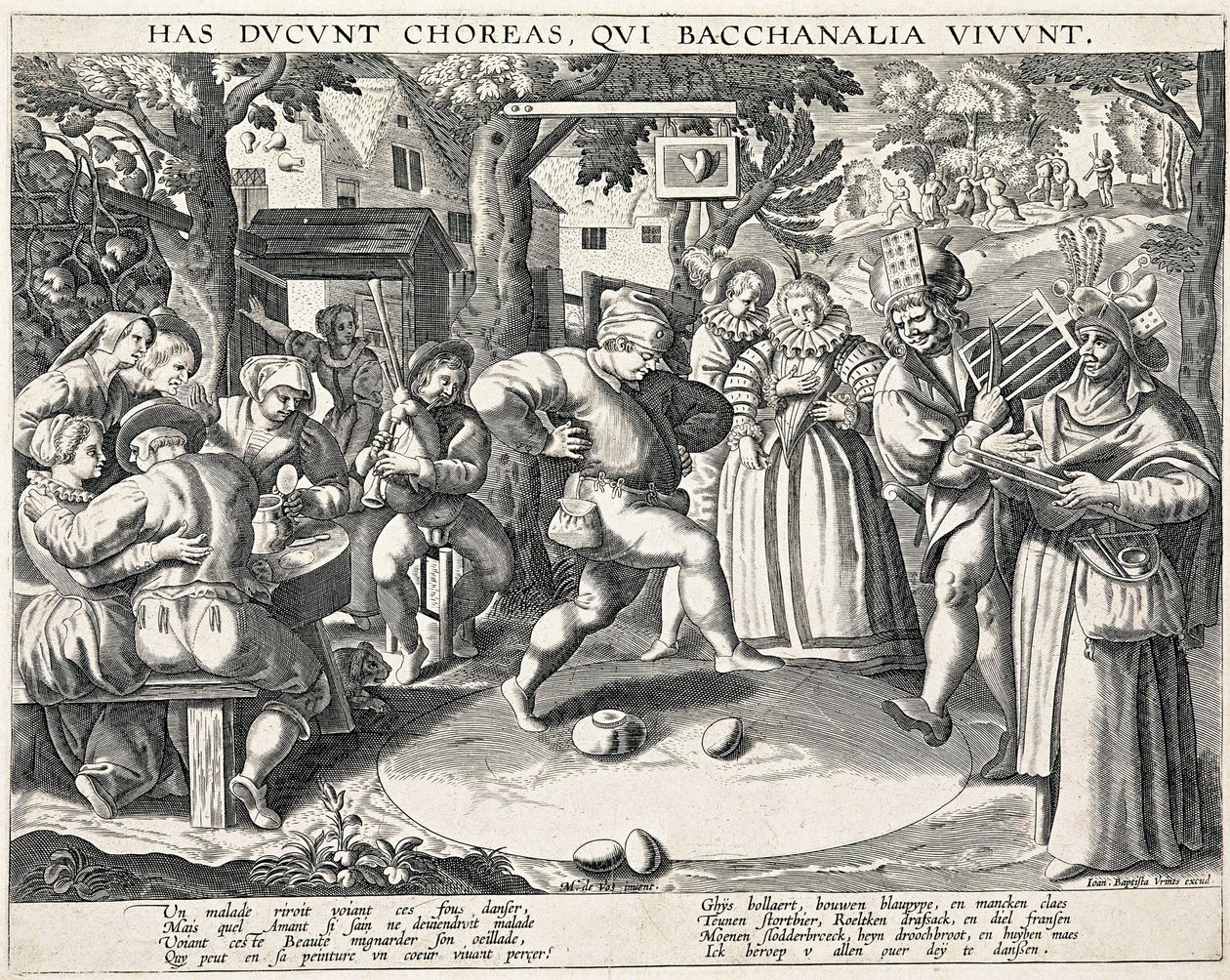 Egg Dance, c. 1580 by Philipp Galle