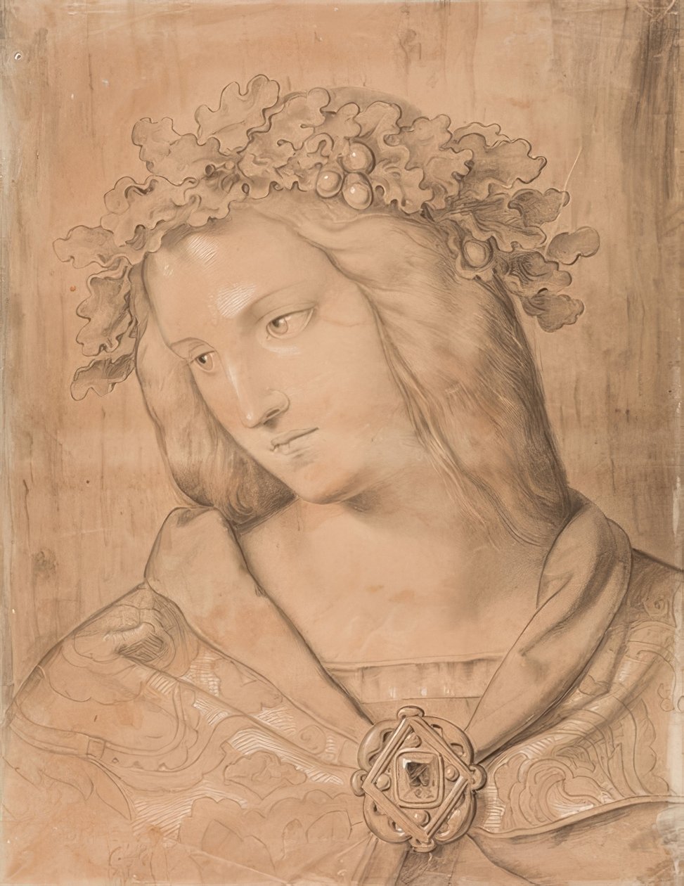 Germania, Bust, Study for the Fresco Painting by Philipp Veit
