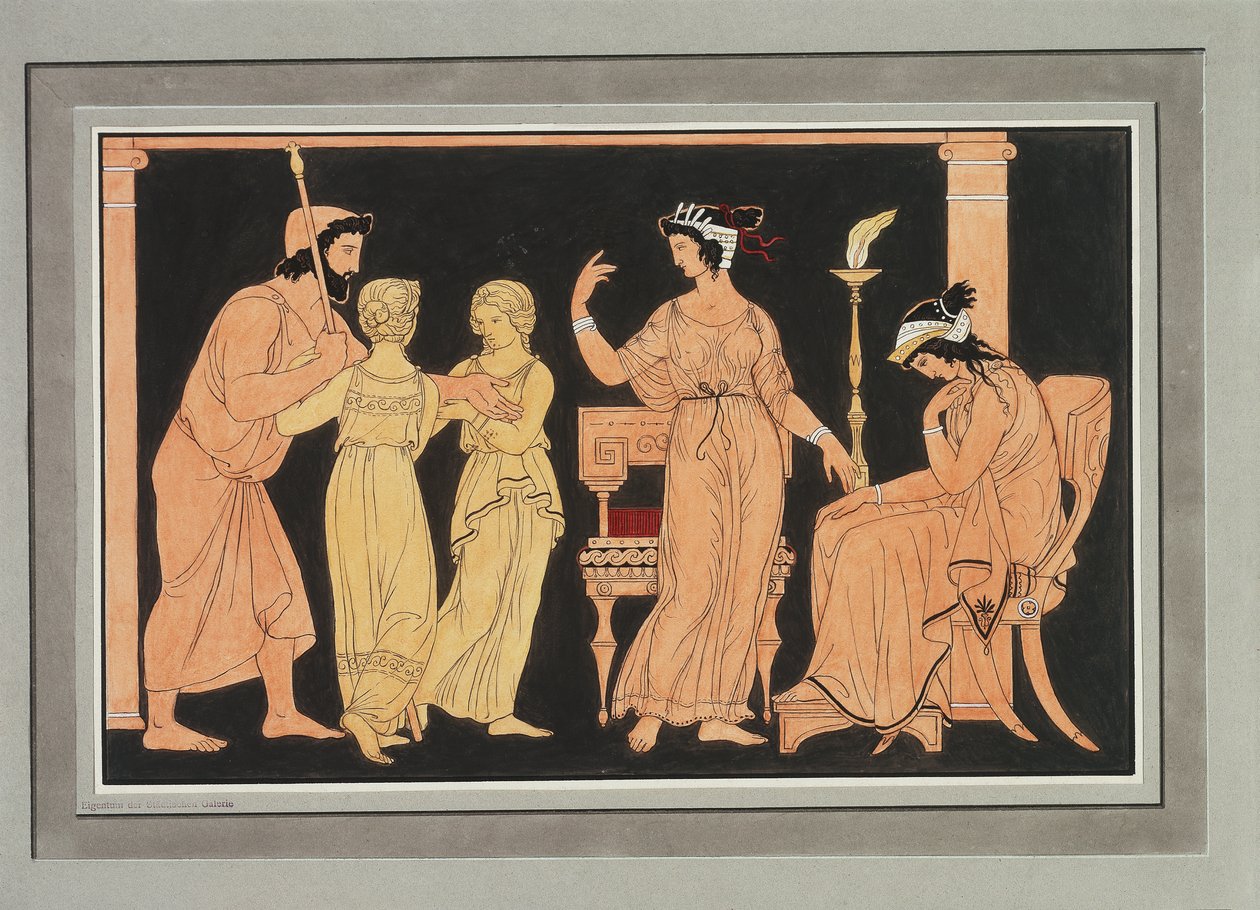 Thetis Orders Weapons for Achilles from Hephaestus by Philipp Veit
