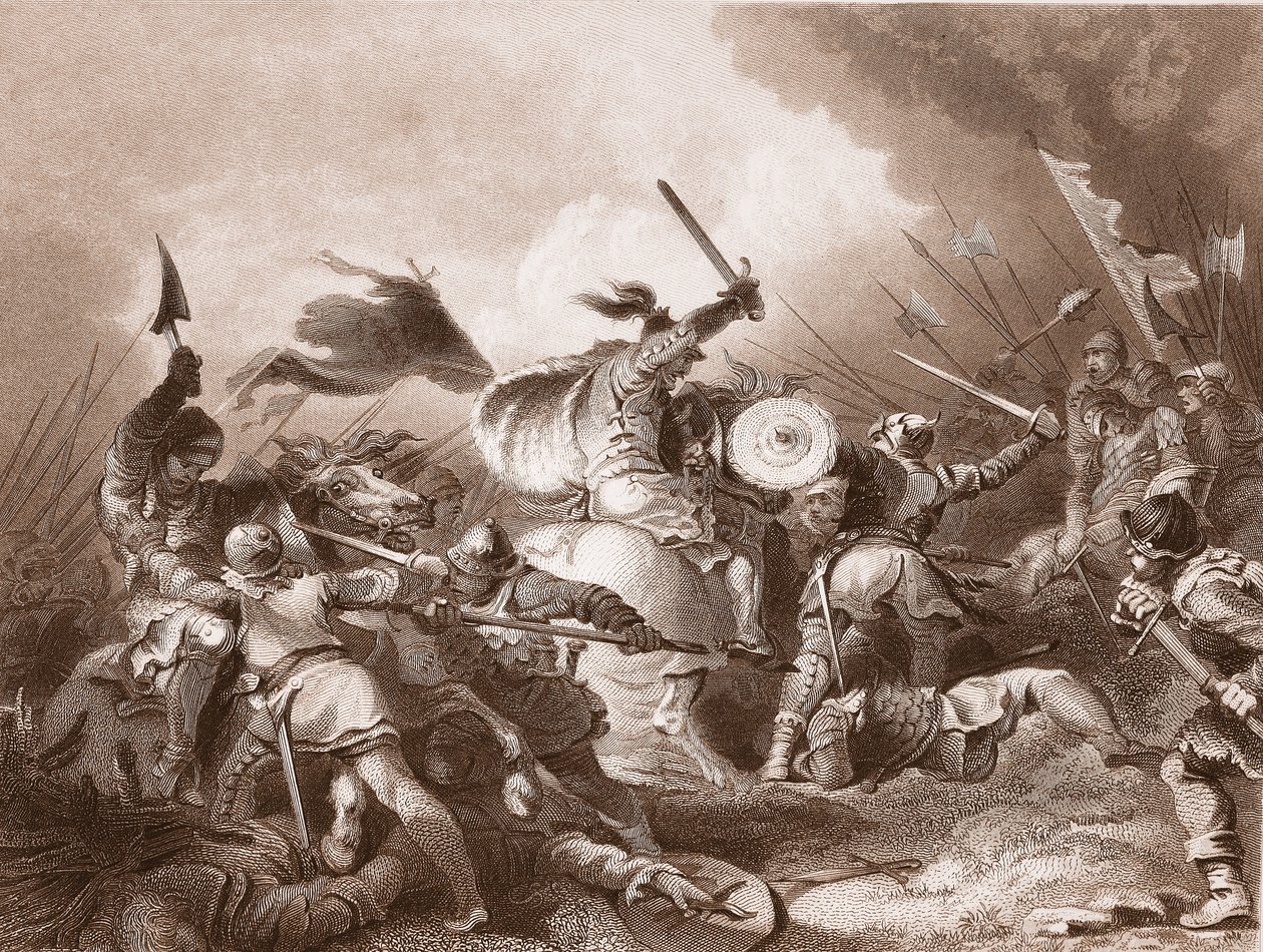 The Battle of Hastings, Engraved by A.H. Payne by Philippe Jacques de Loutherbourg