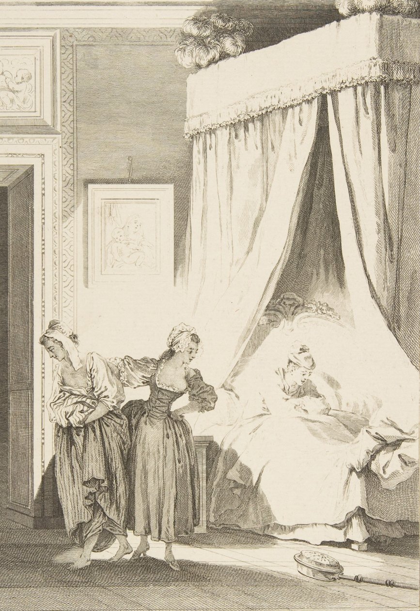 La Gageure des trois Commeres: La Servante, from Contes et nouvelles en vers by Philippe Triere