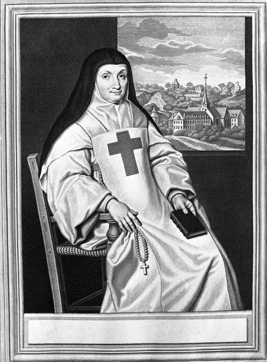 Jacqueline Marie Angélique Arnauld, mother Angélique (1591-1661), French nun, abbess of Port Royal des Champs by Philippe de (after) Champaigne