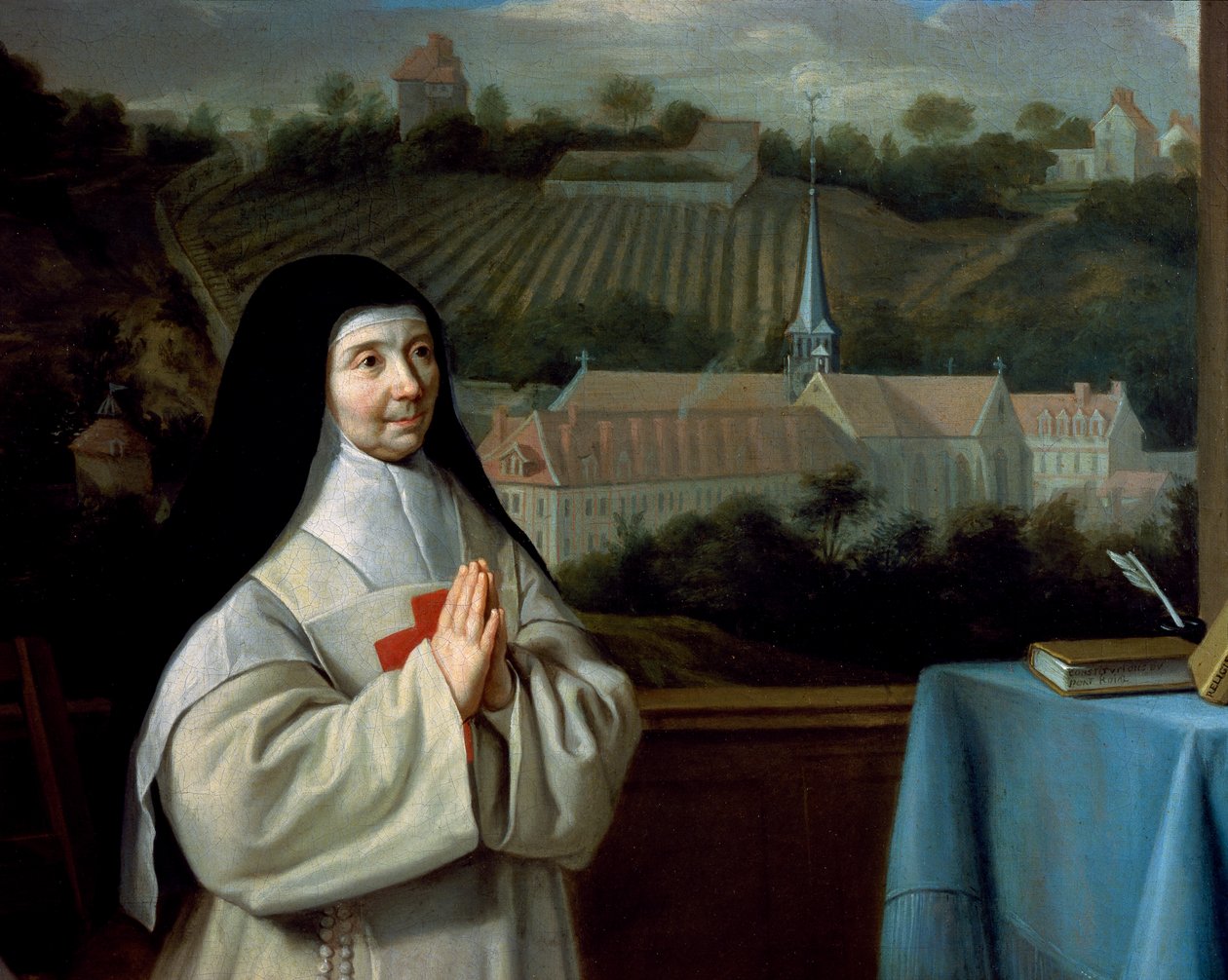 Mother Marie-Angelique Arnauld (detail) by Philippe de (attr. to) Champaigne