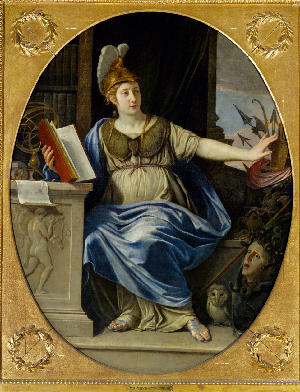 Anne of Austria, Queen of France and Wife of Louis XIII, as Minerva by Philippe de Champaigne
