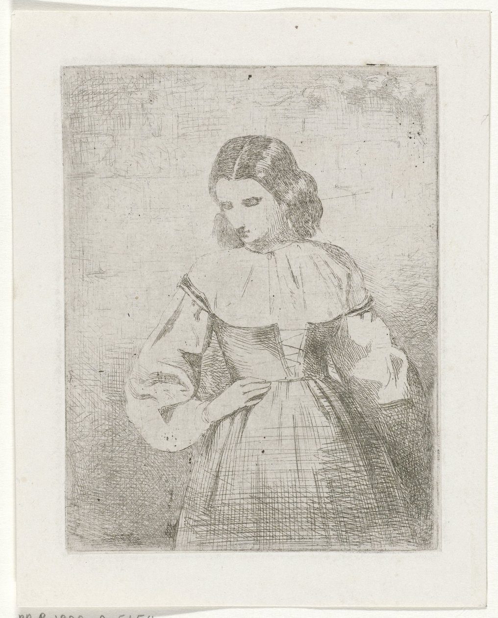 Portrait of a Young Woman by Philippus Anthonius Alexander Kanne
