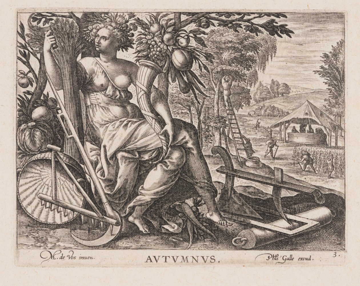 Autumn, from Four Seasons by Philips Galle
