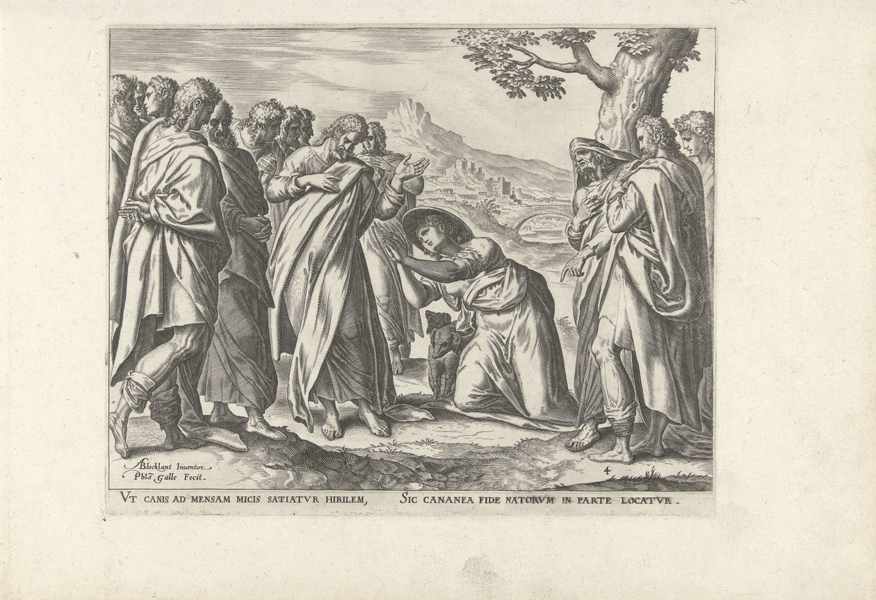Christ and the Canaanite Woman by Philips Galle