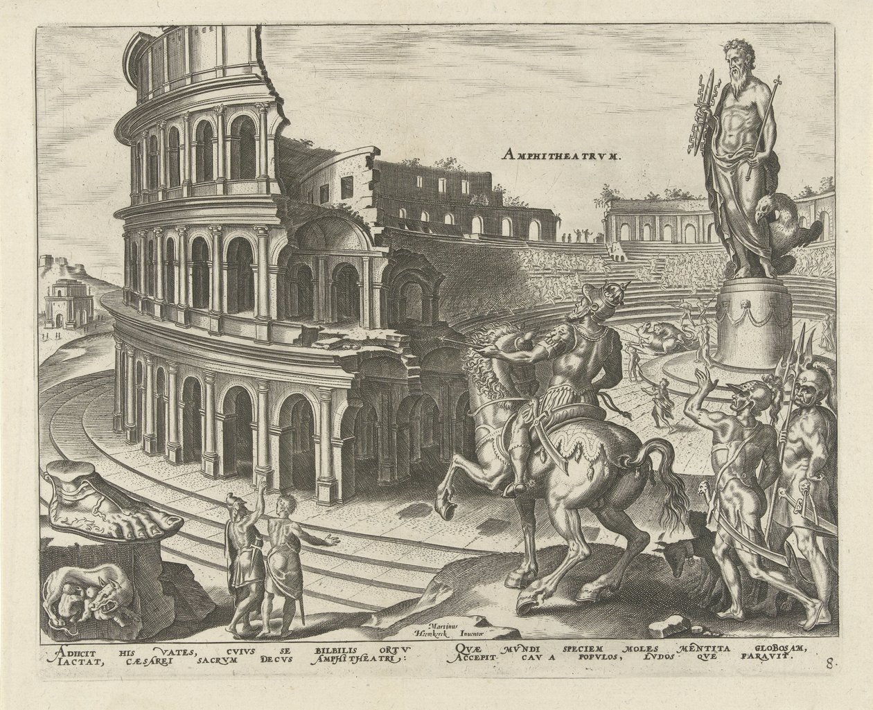 Colosseum in Rome by Philips Galle