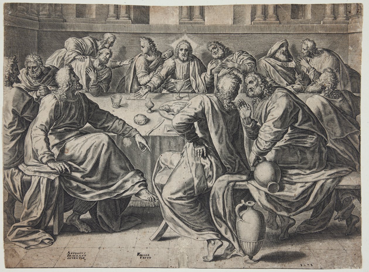 The Last Supper by Philips Galle