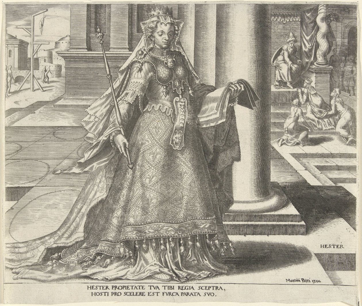 Esther by Philips Galle