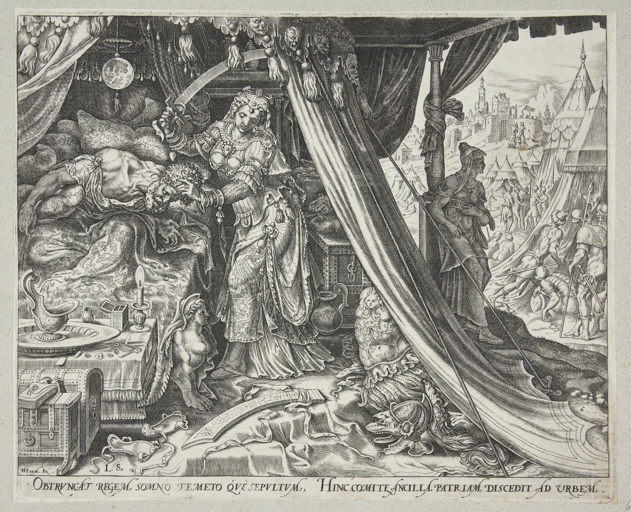Judith Slaying Holofernes by Philips Galle