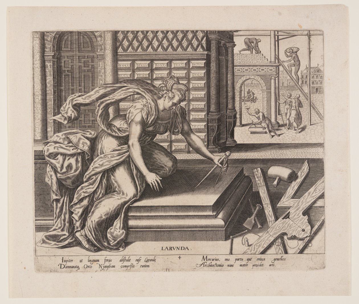 Larunda, from The Occupations by Philips Galle
