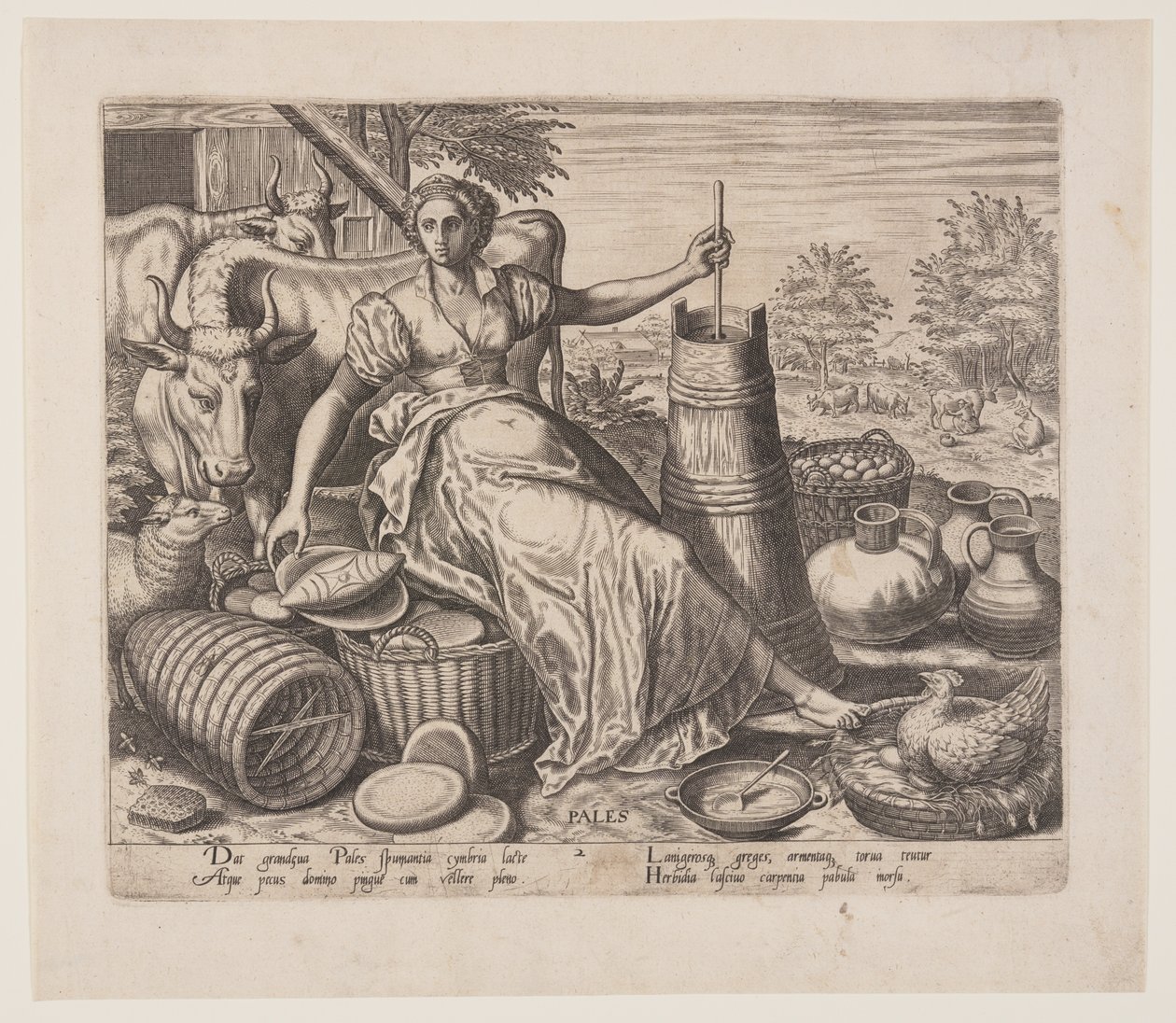 Pales, from The Occupations by Philips Galle