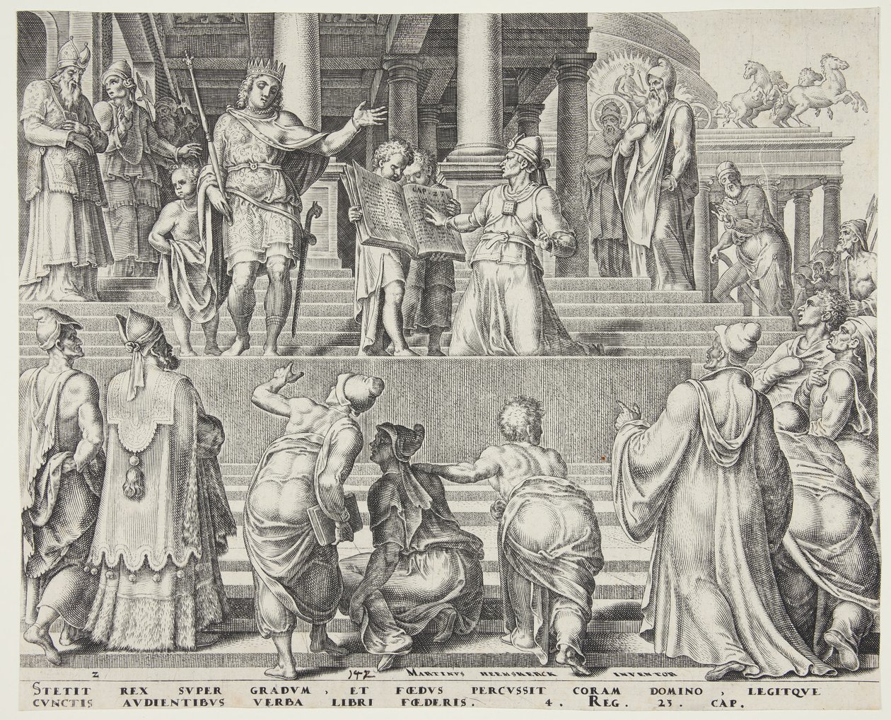 The Book of the Law Read Before the People by Philips Galle