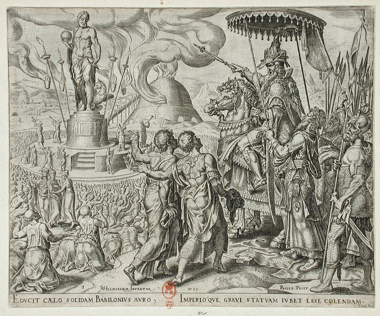 The Story of Shadrach, Meshach, and Abednego by Philips Galle