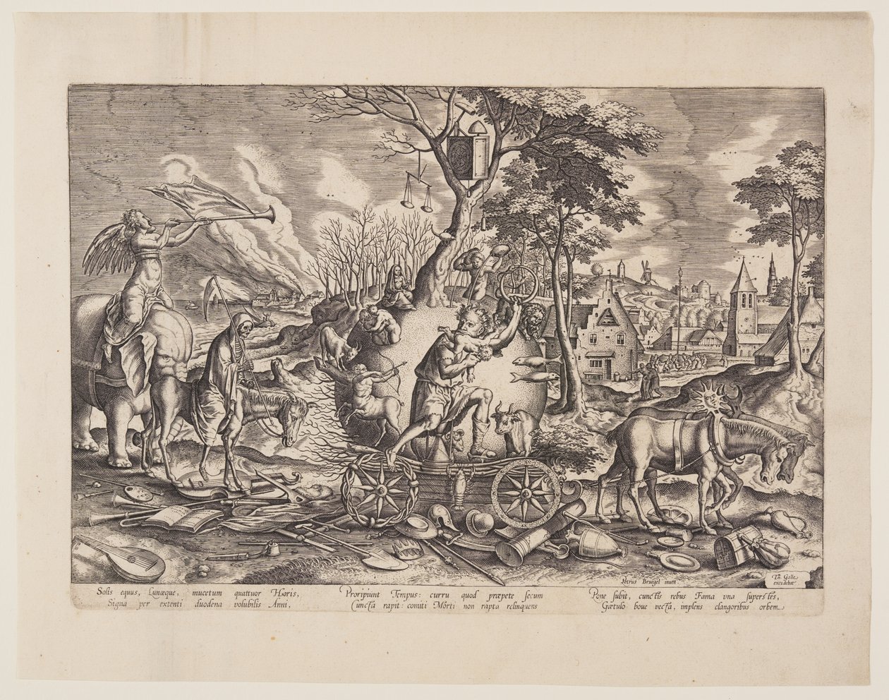 The Triumph of Time by Philips Galle