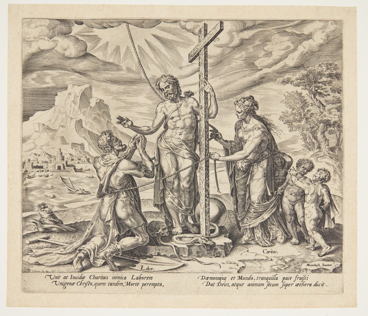 The Diligent Worker United with Christ After Death by Philips Galle