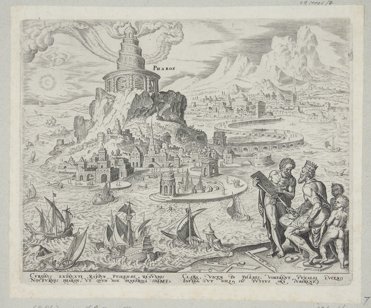 The Lighthouse at Alexandria by Philips Galle