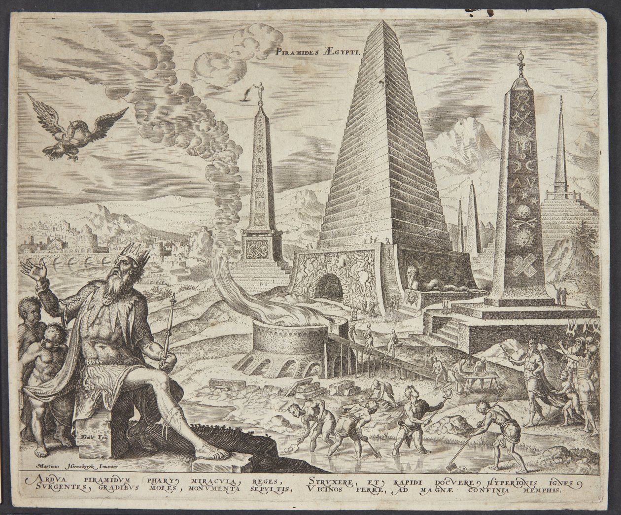 The Pyramids of Egypt by Philips Galle