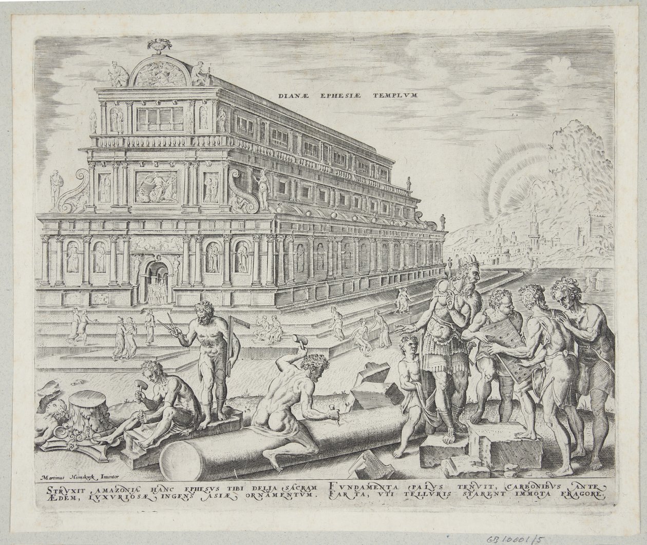 The Temple of Diana in Ephesus by Philips Galle