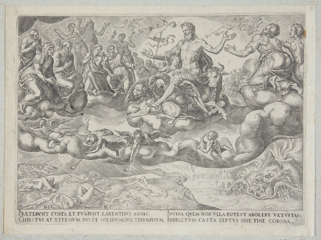 The Triumph of Christ or Eternity by Philips Galle