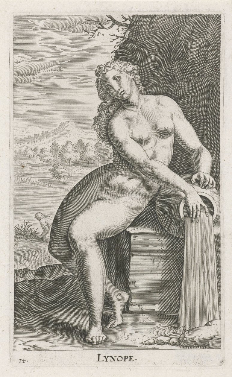 Water Nymph Linope by Philips Galle