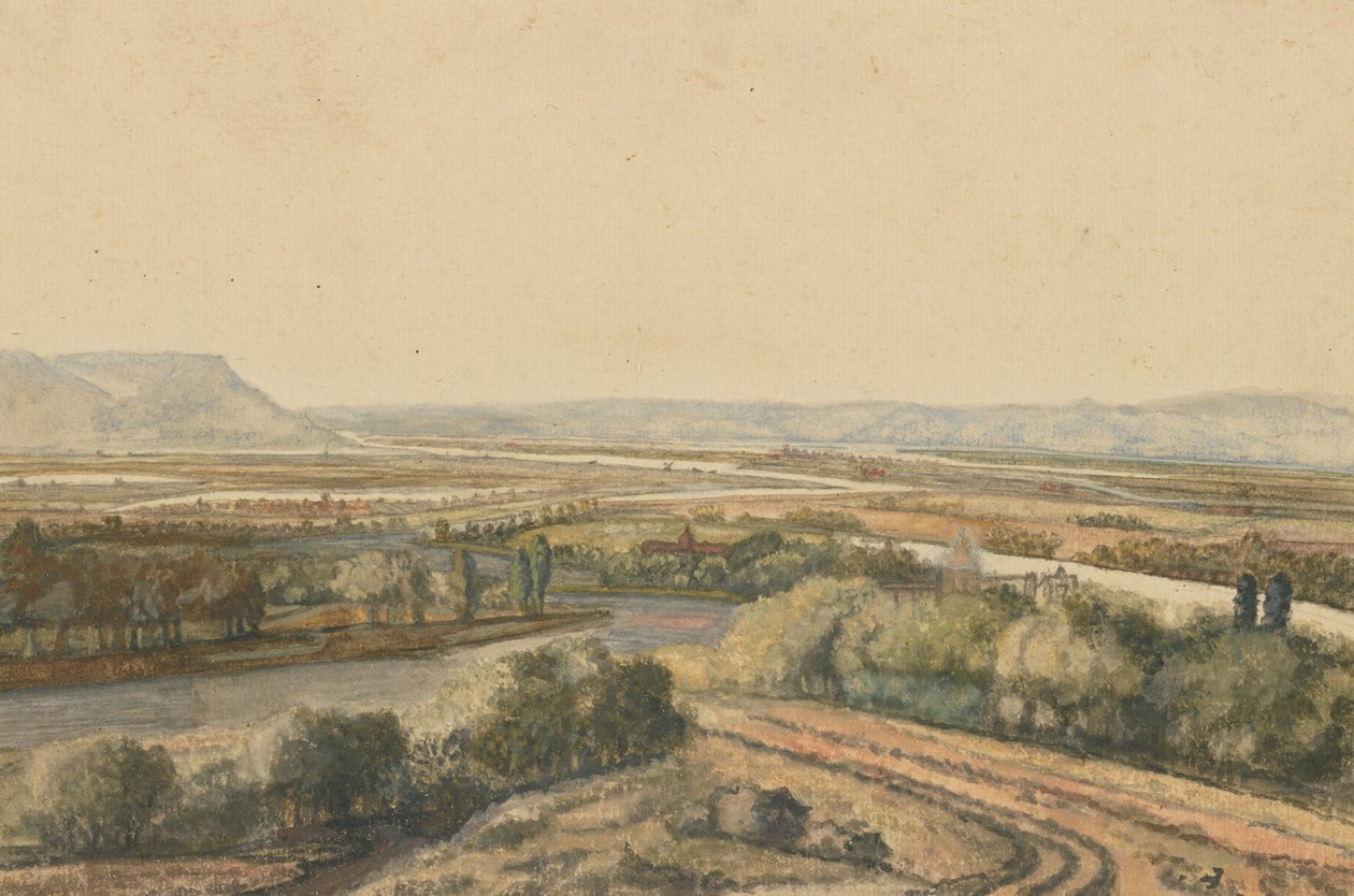 River Landscape by Philips Koninck