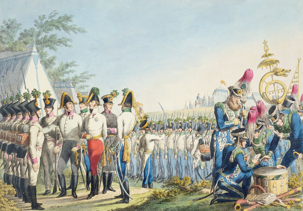 The New Imperial Royal Austrian Light Infantry After the Napoleonic Wars, c.1820 by Phillip von Stubenrauch