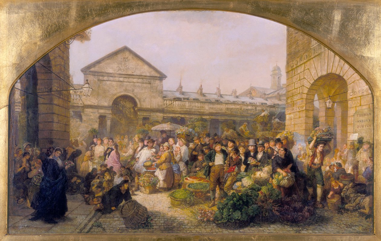 Covent Garden Market, 1864 by Phoebus Levin