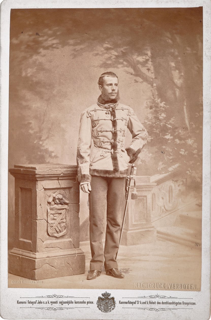 Rudolf, Crown Prince of Austria by Photo studio C. K. Dvorni Prague.