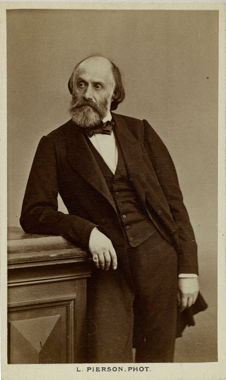 Portrait of the Poet Victor de Laprade, c. 1870 by Photo studio Mayer and Pierson.
