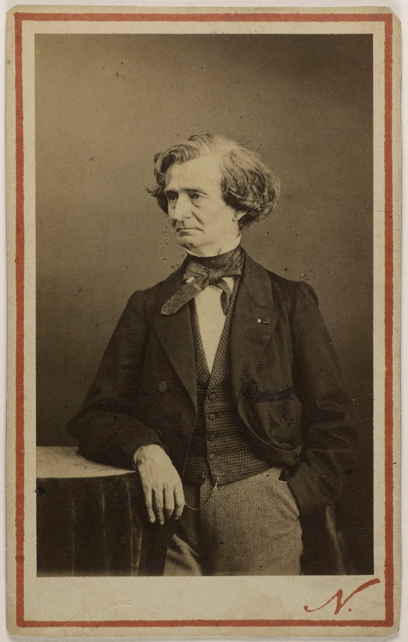 Portrait of the composer Hector Berlioz 1803-1869, ca 1860 by Photo studio Nadar.