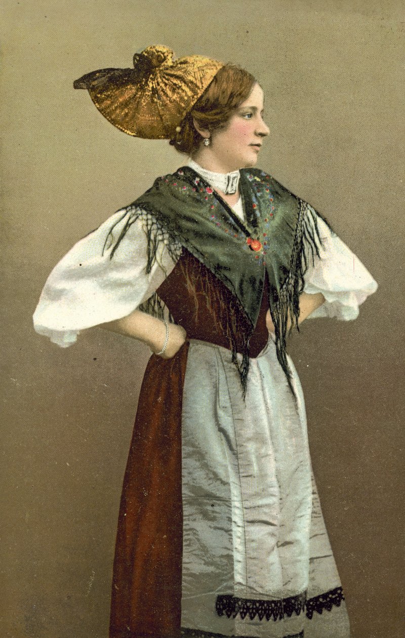Folk Costume of the Salzkammergut, Austria by Photographer Austrian