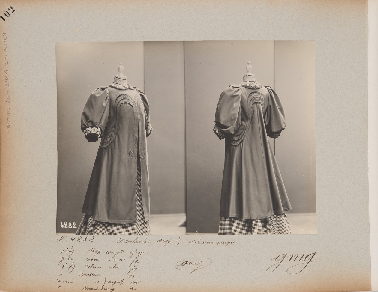 Album Page: House of Worth, Coat by Photographer French