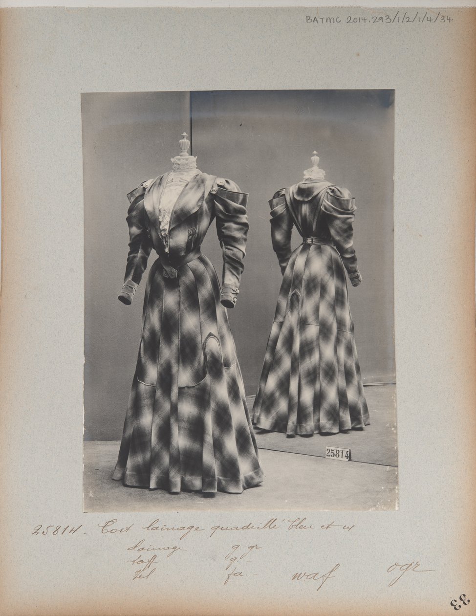 Album Page: House of Worth, Costume by Photographer French