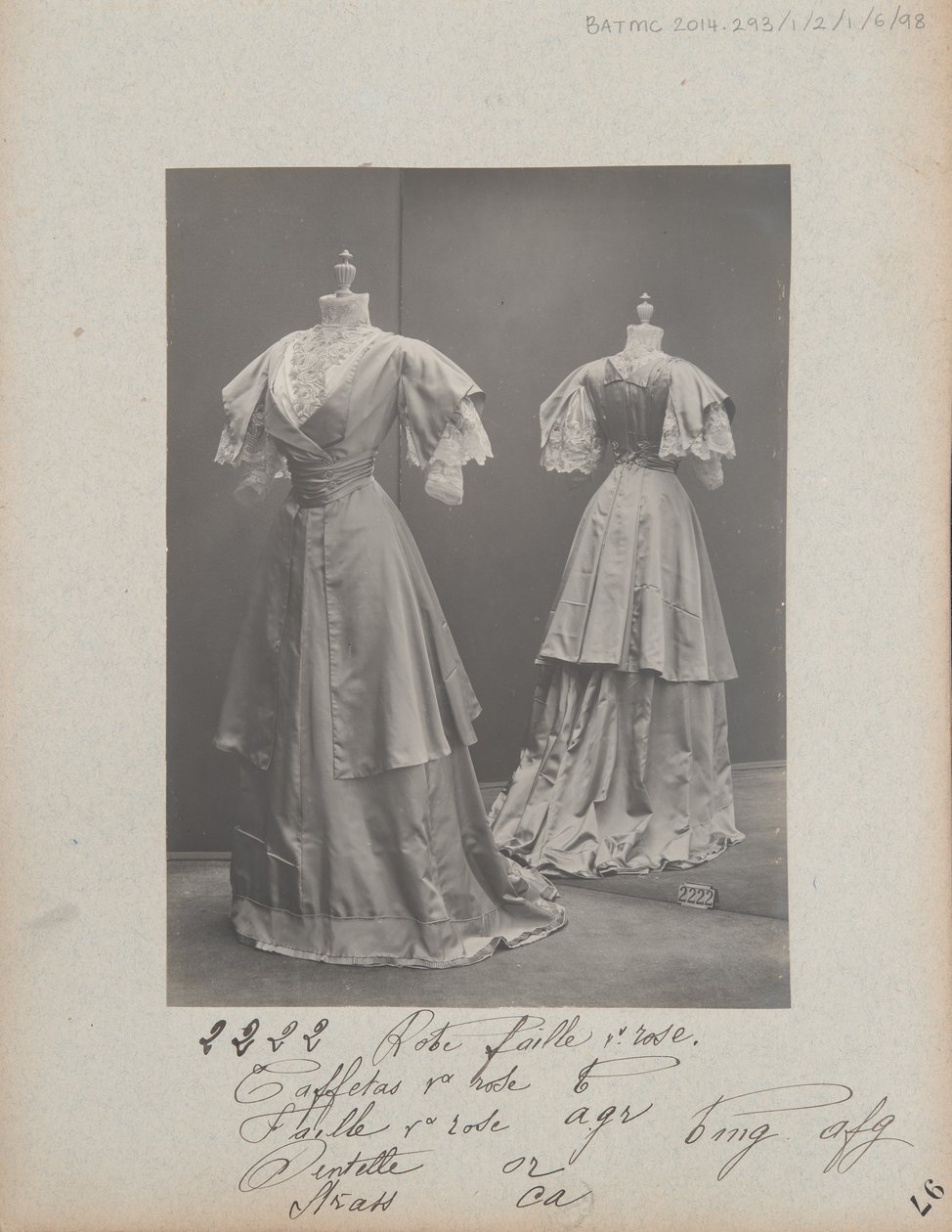 Album Page: House of Worth, Costume by Photographer French