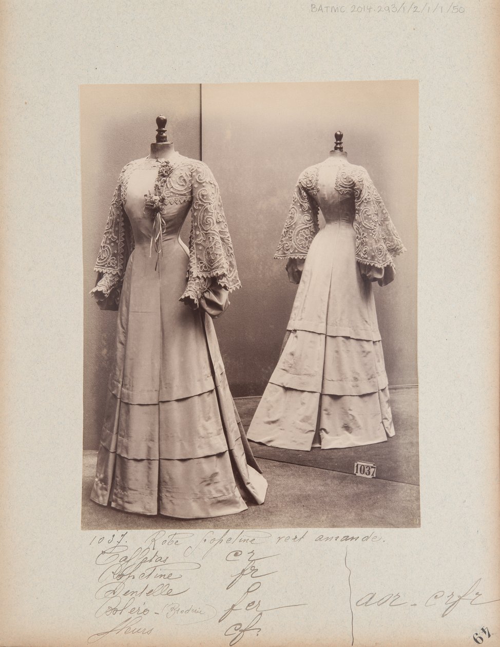 Album Page: House of Worth, Costume by Photographer French