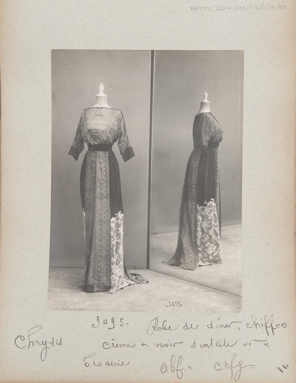 House of Worth, Dinner Gown by Photographer French