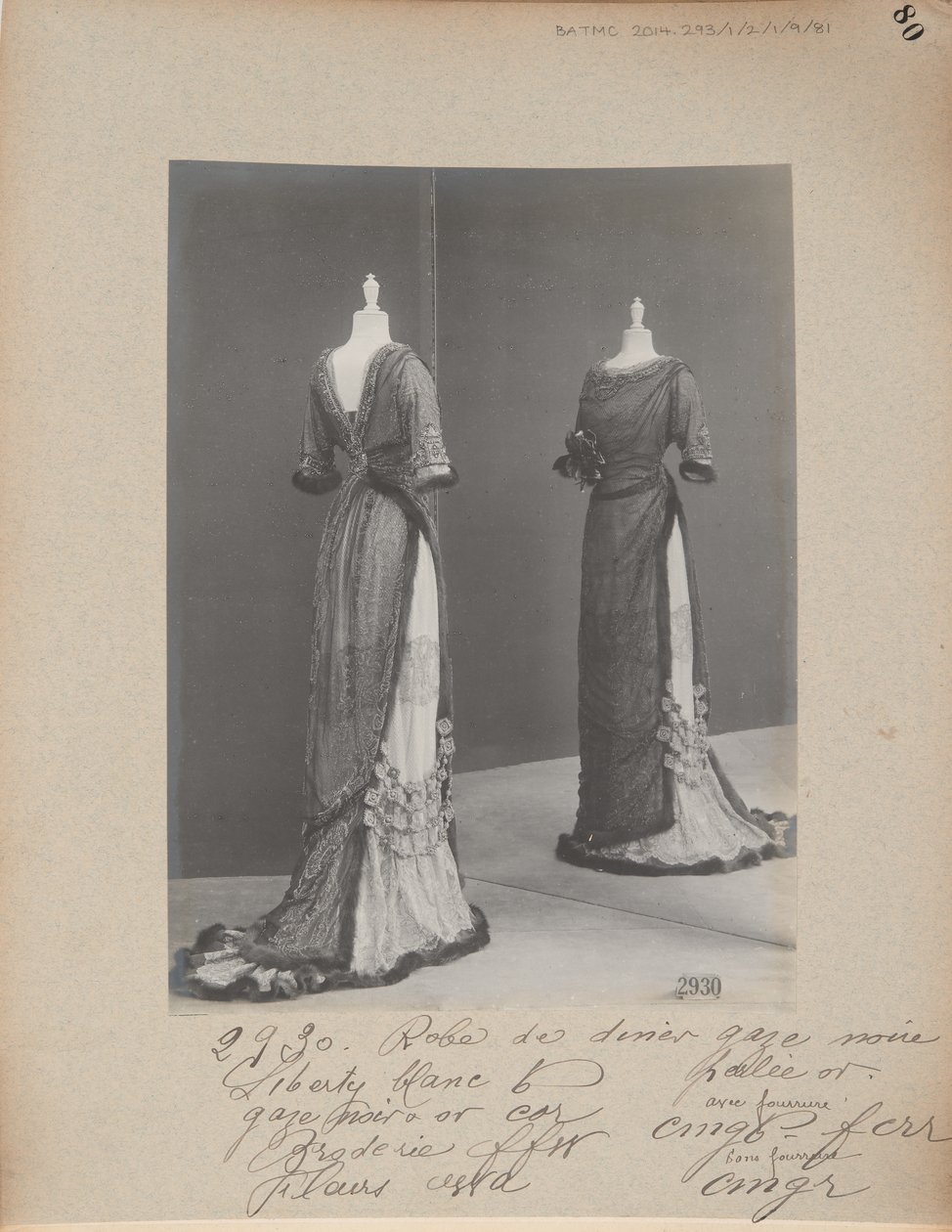 House of Worth, Dinner Gown by Photographer French