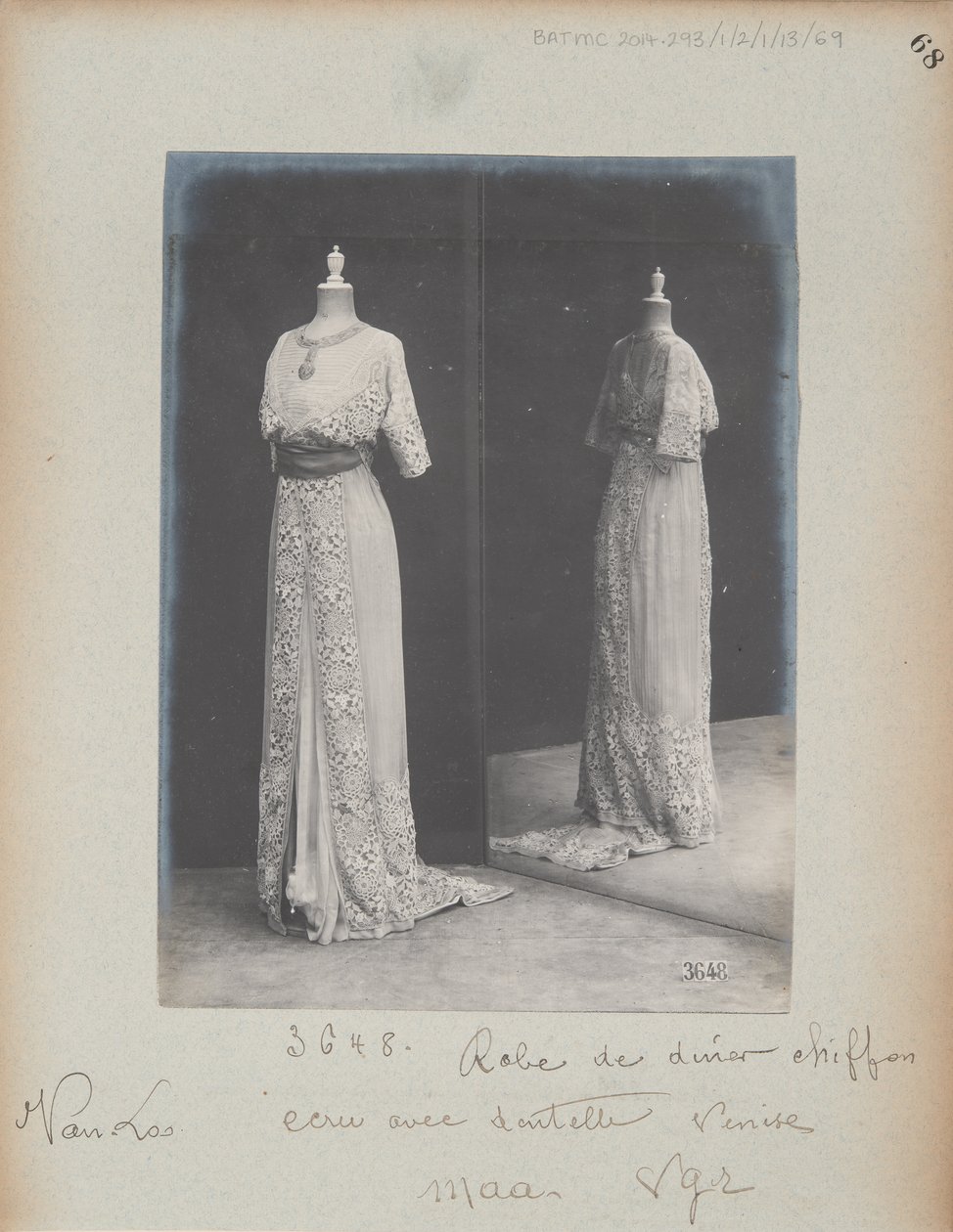 House of Worth, Dinner Gown by Photographer French
