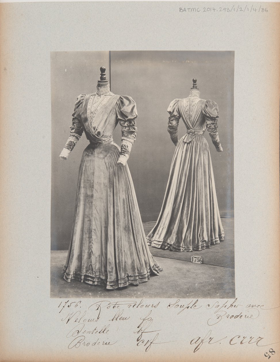 Album Page: House of Worth, Dress by Photographer French