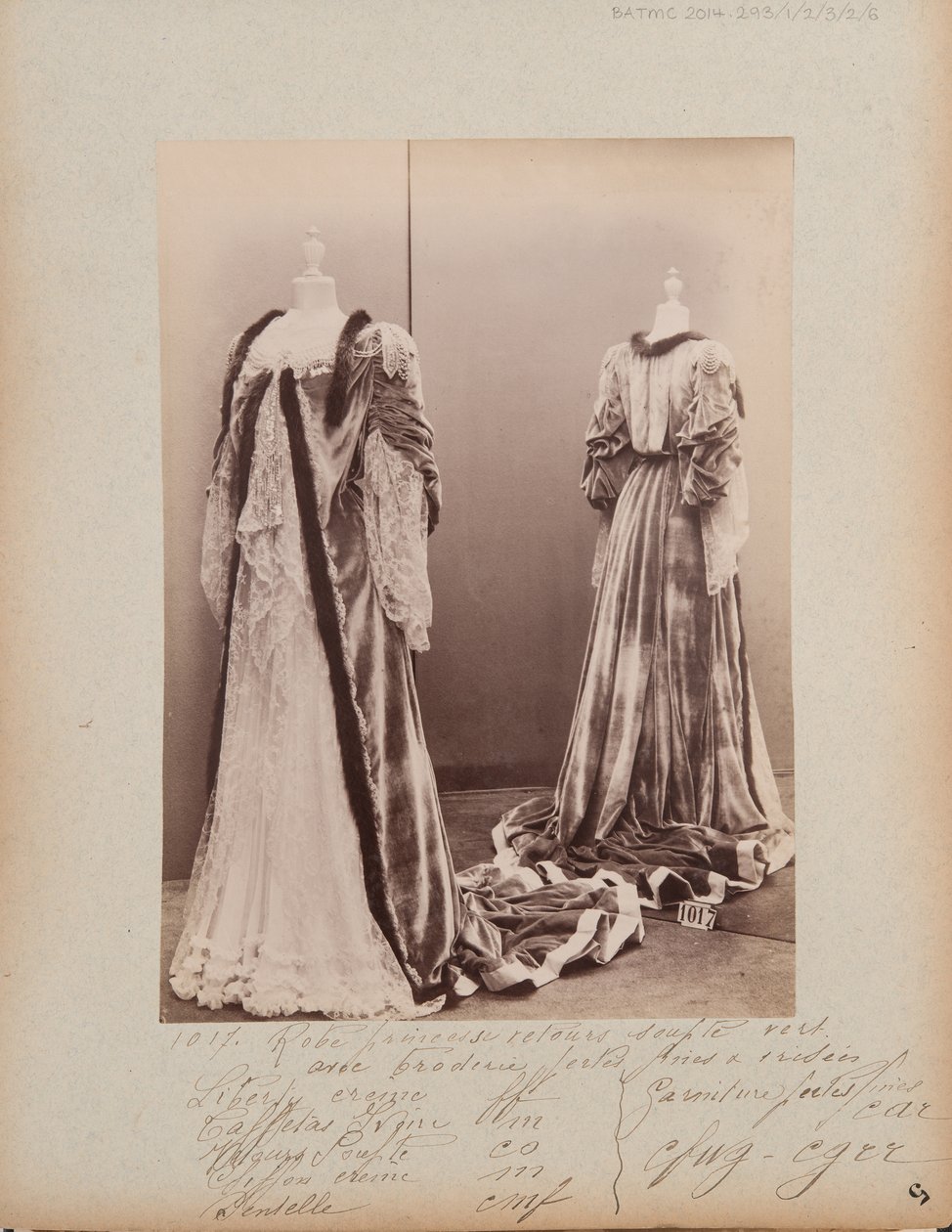 Album Page: House of Worth, Dress by Photographer French