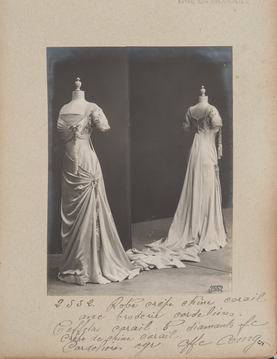 Album Page: House of Worth, Evening Dress by Photographer French