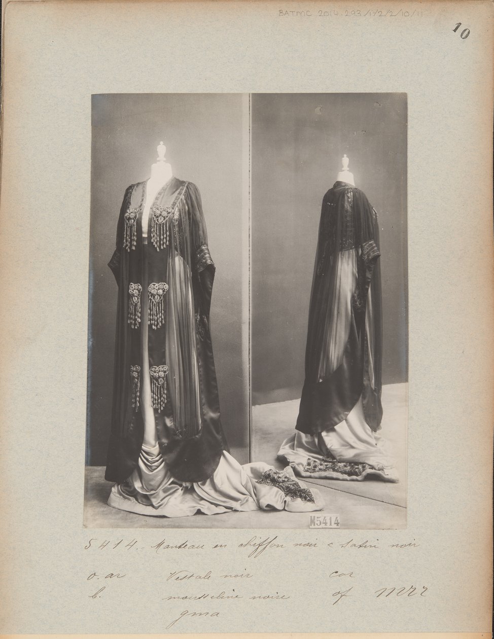 Album Page: House of Worth, Evening Mantle by Photographer French