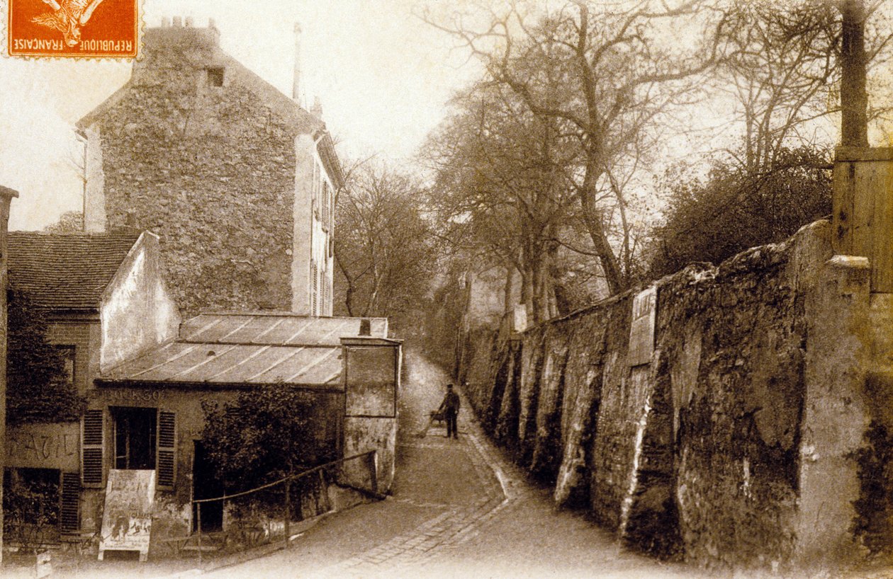 St Vincent Street, Montmartre, Paris, c. 1900 by Photographer French